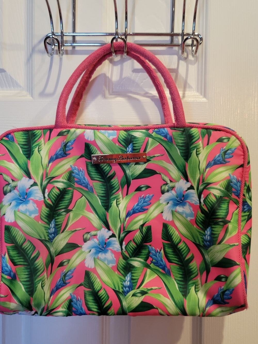 Tommy Bahama Pink Tropical Floral Toiletry Bag